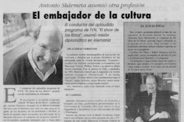 El embajador del a cultura.