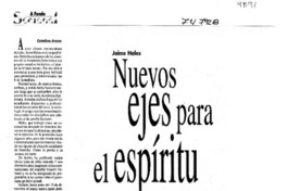 Nuevos ejes para el espíritu: [entrevistas]