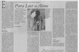Para leer a Alone