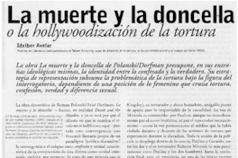 La muerte y la doncella o la hollywoodización de la tortura.