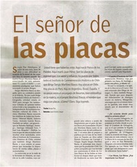 El señor de las placas [entrevistas]