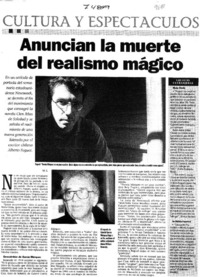 Anuncian la muerte del realismo mágico