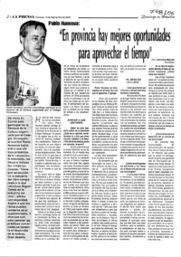 "En provincia hay mejores oportunidades para aprovechar el tiempo": [entrevista]