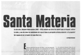 Santa materia