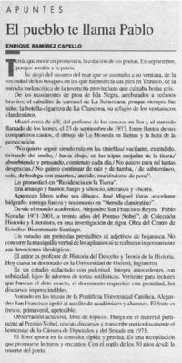 El pueblo te llama Pablo