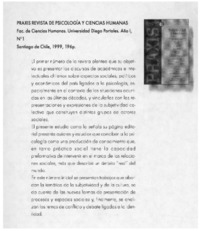 Praxis Revista de Psicología y Ciencias Humanas