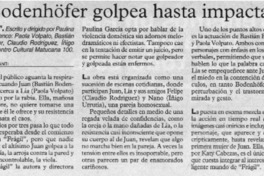 Bodenhöfer golpea hasta impactar