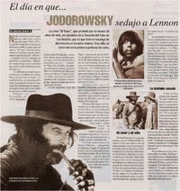 El día en que... Jodorowsky sedujo a Lennon