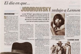 El día en que... Jodorowsky sedujo a Lennon