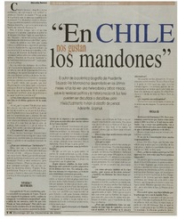 En Chile nos gustan los mandones": [entrevistas]