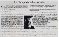 La obra poética fue su vida