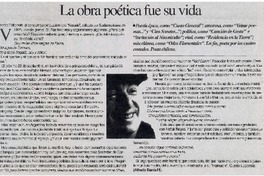 La obra poética fue su vida