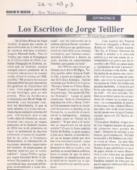 Los escritos de Jorge Teillier