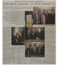 Gente, figuras, situaciones -- en "El sol y la bruma" de Jaime Gazmuri.