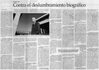 Contra el deslumbramiento biográfico: [entrevistas]