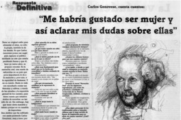 Me habría gustado ser mujer y así aclarar mis dudas sobre ellas": [entrevistas]