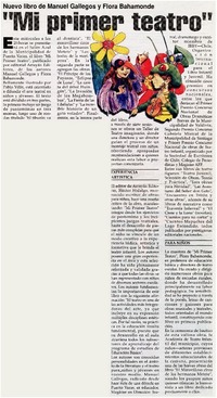 Mi primer teatro".