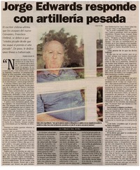 Jorge Edwards responde con artillería pesada : [entrevistas]