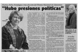 Hubo presiones políticas" : [entrevistas]