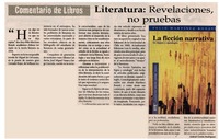 Literatura: Revelaciones no pruebas.