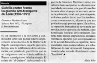 Guérilla contre Franco la gérilla anti-franquiste du León (1936-1951)