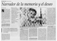Narrador de la memoria y el deseo [entrevistas]