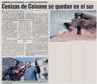 Cenizas de Coloane se quedan en el sur.