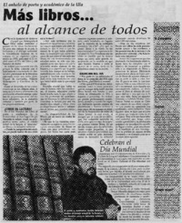 Más libros... al alcance de todos : [entrevistas]