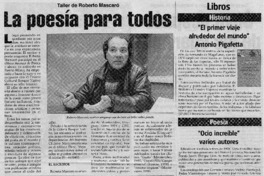 La poesía para todos.