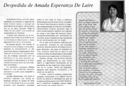 Despedida de Amada Esperanza De Laire