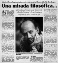 Una mirada filosófica...