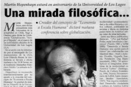 Una mirada filosófica...