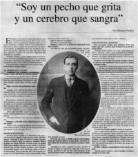 Soy un pecho que grita y un cerebro que sangra [entrevistas]