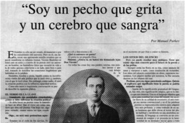 Soy un pecho que grita y un cerebro que sangra [entrevistas]