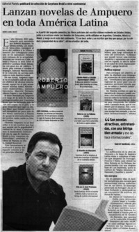 Lanzan novelas de Ampuero en toda América Latina