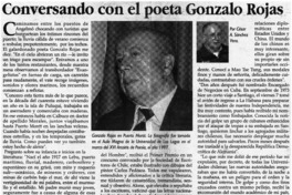 Conversando con el poeta Gonzalo Rojas