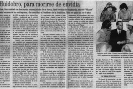 Huidobro, para morirse de envidia J. P. D.