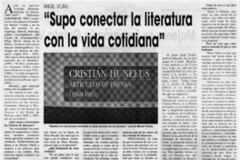 "Supo conectar la literatura con la vida cotidiana" [entrevistas]