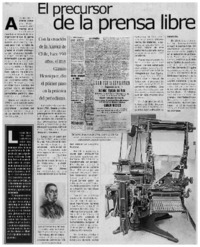 El precursor de la prensa libre