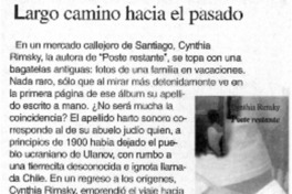 Largo camino hacia el pasado