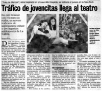 Tráfico de jovencitas llega al teatro
