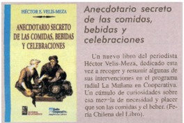 Anecdotario secreto de las comidas , bebidas y celebraciones