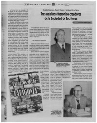 Tres natalinos fueron los creadores de la Sociedad de Escritores