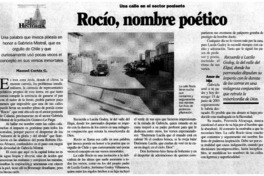 Rocío, nombre poético