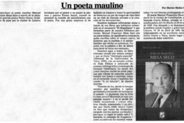 Un poeta maulino