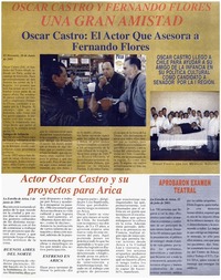 Oscar Castro y Fernando Flores una gran amistad.