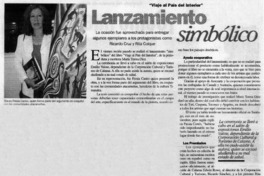 Lanzamiento simbólico.