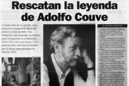 Rescatan la leyenda de Adolfo Couve.