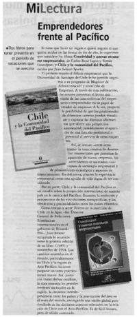 Emprendedores frente al Pacífico.