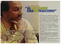 "Al suicidarse Ema me traicionó" [entrevistas]